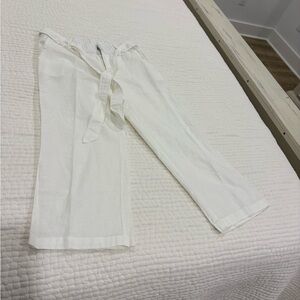 Liz Claiborne Cream Wide Leg Pants